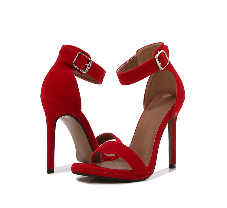 Sandalias flat elegantes rojas DIANA | Caovilla store