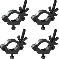 Pince de fixation robuste pour truss, 660 lb, en alliage d'aluminium, pour éclairage DJ, compatible avec les truss de 48-51 mm pour projecteurs et éclairages de scène