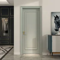 Fabricant Porte personnalisée en bois massif naturel Porte intérieure moderne insonorisée de haute qualité Villa Hôtel Porte de chambre