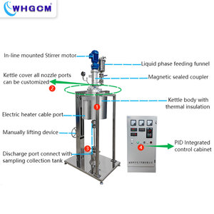 Olla de Reacción de Alta Presión y Alta Temperatura de 10L, con Certificación ASME, CE, EAC y EPR, Recipiente de Acero Inoxidable, Calentamiento Eléctrico para Laboratorio, Motor a Prueba de Explosiones - Product Image 3