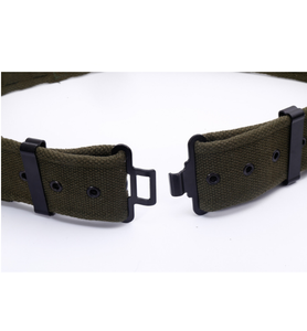 DFB0119 Customized OD 2.5 Inches Width 125cm Tactical Canvas Belts with Breathable Eye Rings Polycotton with <b>Quick</b> Hook <b>Link</b> - Product Image 5