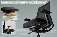 Nouvelle Chaise de Bureau Ergonomique Unique Pivotante en Maille, Fauteuil Exécutif Premium avec Accoudoirs 5D, Chaise de Jeu et de Travail Ajustable et Rembourrée pour le Bureau