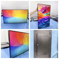Écran publicitaire LCD intelligent 4K sans cadre de 55 pouces à bord étroit, indice de protection IP65, luminosité élevée de 500 nits