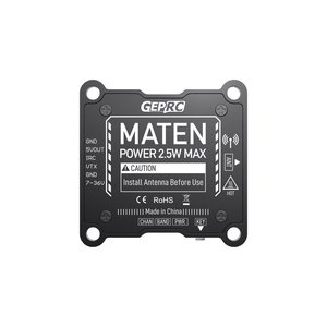 Módulo Transmisor GEPRC MATEN 5.8G 2.5W VTX 2500mW 7V-36V con Micrófono Integrado para Drones de Carreras FPV de Largo Alcance - Product Image 5