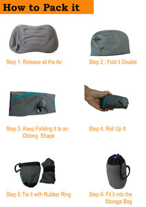 Almohada Inflable Ultraligera de TPU para Viajes y Camping, Venta Directa de Fábrica, Personalizable al por Mayor - Product Image 6