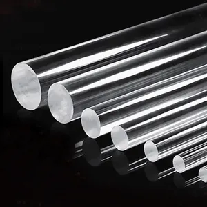 Clear Acrylic Round Rod Lucite Block Stick 2mm 3mm 4mm 5mm 6mm 8mm 10mm 12mm 15mm 18mm 20mm 25mm 30mm 35mm 40mm 45mm 50mm 60mm