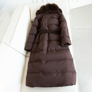 Nouveau hiver longue à capuche doudoune femmes chaud épaissi réel col de fourrure de renard blanc canard doudoune imperméable Parkas - Product Image 3