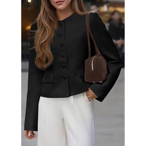 Blazers longs à manches longues pour femmes, mode automne 2025, style professionnel décontracté, costume de travail de bureau, vêtements professionnels - Product Image 5