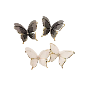 Boucles d'oreilles pendantes papillon en alliage et résine de la série <span class=keywords><strong>Insen</strong></span> coréenne – Tendance, polyvalentes, nouveau design, très populaires sur internet - Product Image 1
