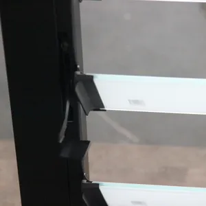 ガラスバスルームジャルーシー窓鉄製プラスチックルーバーフレーム