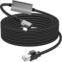 Câble réseau Gigabit en cuivre USB C ou Type C vers RJ45, longueur exacte 7 m