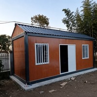 Maison modulaire préfabriquée étanche avec portes et fenêtres pour bureau, habitation ou logement