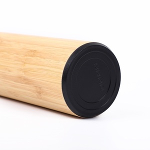 Bouteille isotherme sous vide en bambou 350ml 450ml 500ml, double paroi en acier inoxydable 304, tasse à thé isolée avec infuseur à thé - Product Image 5
