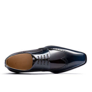 Zapatos de Cuero Transpirables con Punta Cuadrada y Estilo Casual para Hombre, Ideales para Bodas de Otoño, Éxito de Ventas 2026 - Product Image 4