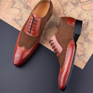 Zapatos de vestir y Oxfords para hombre con logotipo personalizado, zapatos de boda informales con punta en pico y Punta cerrada para la temporada de otoño - Product Image 3