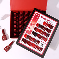 Hanyi Vernis gel rouge Love Fire de qualité supérieure sans TPO 36 couleurs 15ml UV LED Pigment riche polymérisé OEM Vernis gel personnalisé