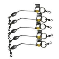 Curseurs d'appâts vivants de pêche personnalisés avec perles lumineuses poids en plomb émerillons de pêche appâts coulissants quille accessoires de pêche lestés