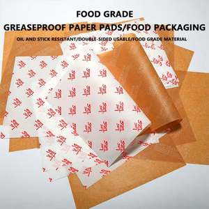 Papier d'emballage alimentaire anti-graisse imprimé avec logo personnalisé, non couché, pour sandwichs et hamburgers, prix usine, pour usage alimentaire - Product Image 2