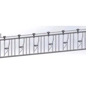 Hot dip feeder Cangue dairy fence Steel pipe farm house manufacturers Cow head lock