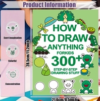Libro de ranura mágica hundido para niños, juego de libros de práctica de escritura reutilizable, aprendizaje educativo, cómo dibujar libros con bolígrafo