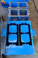 Machine de production de blocs de béton et de briques creuses en ciment manuelle QT2-45A durable et à haute efficacité pour matériaux de construction mobiles