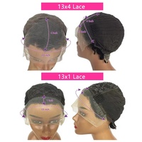 Perruques Courtes Pixie en Cheveux Humains, Perruques Lace Front en Cheveux Humains Fabriquées à la Machine, Vente en Gros, Perruques Pas Chères en Cheveux Indiens Bruts pour Femmes Noires