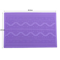 Tapis de cuisson en silicone pour fondant et pâte à sucre, motif floral, moule Chantilly, outils de décoration de gâteaux de mariage