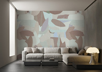 Papier peint moderne abstrait géométrique pour la maison, papier peint mural personnalisé bleu gris turquoise pour hôtel, villa, décoration haut de gamme