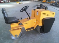 Compacteur de sol à double tambour vibrant robuste, garantie 1 an