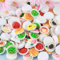 Luxe schattige 3D designer voedsel fruit anime cartoon cake hars bedels macaron bedels accessoires groothandel
