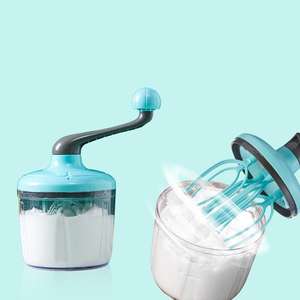 Vente en <span class=keywords><strong>gros</strong></span> Batteur à oeufs rotatif à main <span class=keywords><strong>fouet</strong></span> mélangeur de crème à gâteau grand batteur à oeufs moussant à manivelle avec bol pour la <span class=keywords><strong>cuisine</strong></span> - Product Image 3