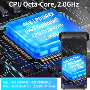 Jingxin IP68 20m khoảng cách dài đọc thẻ dữ liệu di động thiết bị đầu cuối Android UHF RFID 6inch cầm tay gồ ghề <span class=keywords><strong>PDA</strong></span> - Product Image 5