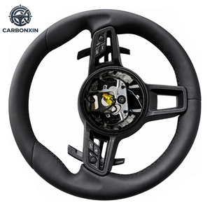 Volante de Cuero Negro para Porsche Panamera Cayenne Macan 718 Boxster Cayman 996 911 981 958 991 - Product Image 4