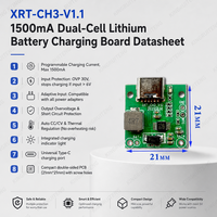 Module de charge de batterie XRT-CH3 1000mA en stratifié époxy FR4, carte de puissance PCB PCBA, épaisseur 1,0 mm