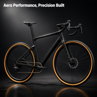 Bicicleta de Gravel 700x35C con Cuadro de Carbono, Bicicleta de Carretera de 11 Velocidades con Frenos de Disco, Bicicleta de Ciclocross para Aventuras y Cicloturismo