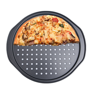 Poêle à pizza perforée-Poêle à légumes antiadhésive en acier au carbone avec trous d'air pour une croûte croustillante uniforme, utilisation commerciale - Product Image 2
