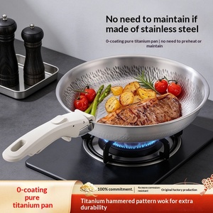 <span class=keywords><strong>Sartén</strong></span> antiadherente de titanio martillado profesional con <span class=keywords><strong>mango</strong></span> desmontable para cocinar, compatible con inducción. - Product Image 2