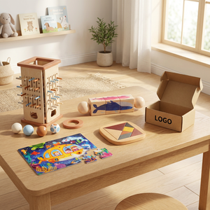 Juego de Juguetes de Madera Montessori al por Mayor, Kit de Rompecabezas Educativos para la Primera Infancia, <span class=keywords><strong>Mundo</strong></span> Marino, Juego de Regalo para <span class=keywords><strong>el</strong></span> <span class=keywords><strong>Desarrollo</strong></span> Sensorial del Bebé - Product Image 4
