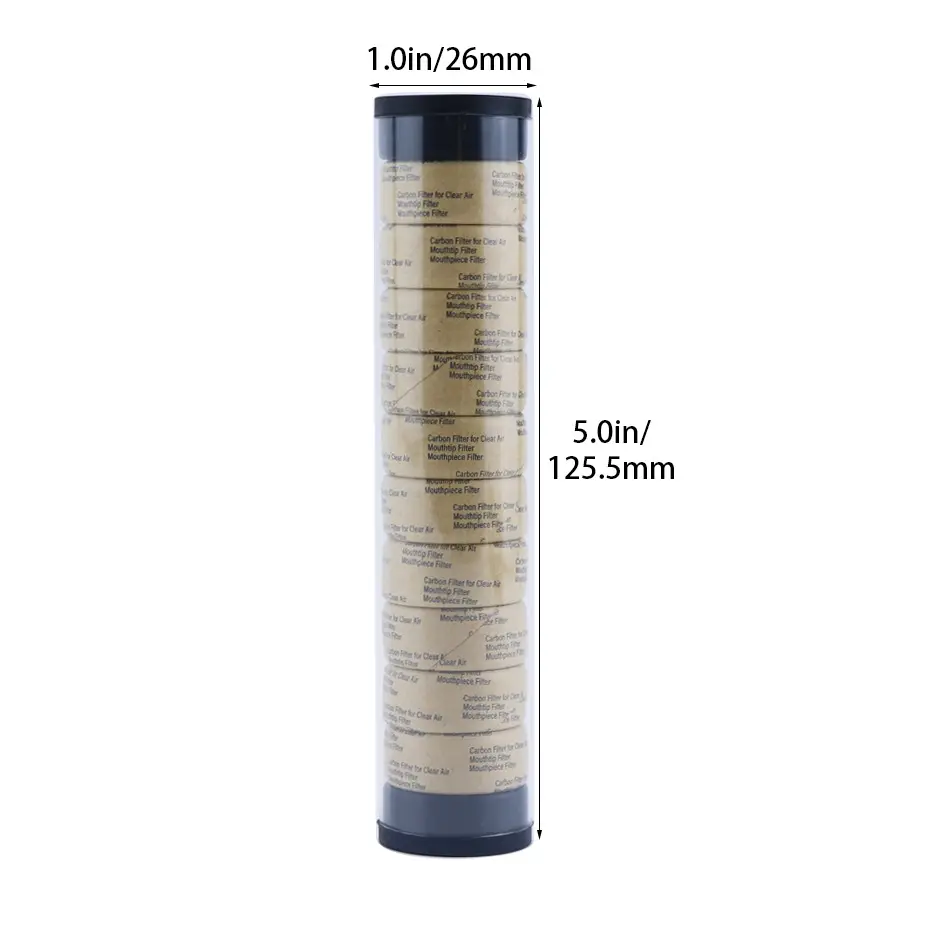 Draagbare Mini-Rookafscheider Filter 24*10Mm Mondstuk Houtskoolfilter Roken Sigarettenpijp Filter