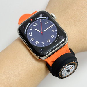 Correa de Silicona Deportiva con Diseño de Onda para <span class=keywords><strong>Apple</strong></span> <span class=keywords><strong>Watch</strong></span> Ultra <span class=keywords><strong>SE</strong></span>, con Correa <span class=keywords><strong>Apple</strong></span> Compass - Product Image 4