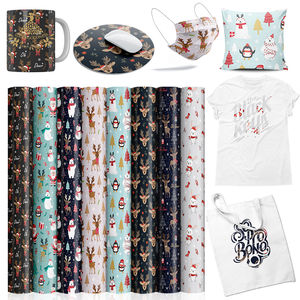 <span class=keywords><strong>Feuille</strong></span> d'encre de transfert <span class=keywords><strong>infusible</strong></span> végétale 12x12 "encre de papier de sublimation pré-imprimée pour presse de tasse de chaleur bricolage t-shirts - Product Image 2