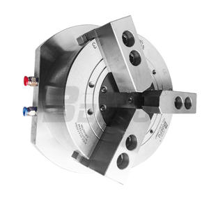 Mandrin hydraulique pneumatique vertical Bentford Kl04 à 3 mors en acier, force de serrage 11 kN, poids 8,5 kg - Product Image 2