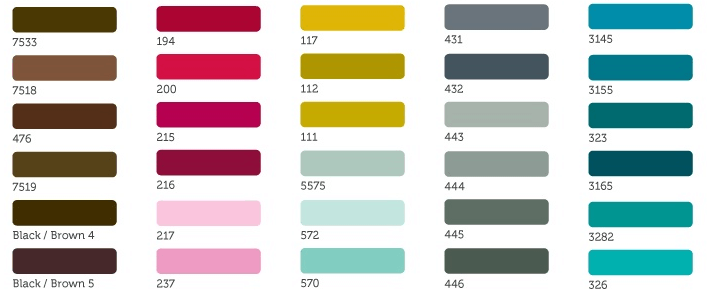 Couleur mélangée disponible