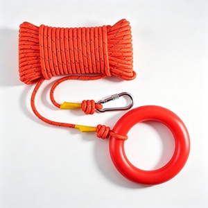 Corde de sauvetage flottante robuste avec anneau et mousqueton pour <span class=keywords><strong>piscine</strong></span> et lac – Offre spéciale - Product Image 2