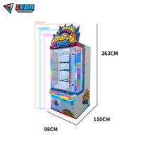 LEON Certifié CE, Machine de jeu d'amusement spéciale à prix tombant, Machine à grue à monnayeur, Acier inoxydable, Plastique, Compacte, Neuve