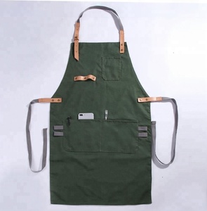 Không Thấm Nước Đôi Hai Mặt Hai Mặt Hai Mặt Bông Và Vải Lanh Oxford Vải Da Tinh Khiết Làm Việc Tạp Dề Biểu Tượng Tùy Chỉnh - Product Image 1