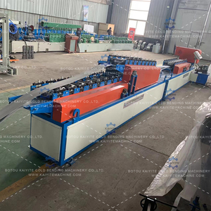 เครื่องม้วนชัตเตอร์สองชั้นทำ<span class=keywords><strong>จ</strong></span>ากเหล็กคอมโพสิตแบบไล่ระดับไฟอุปกรณ์ขึ้นรูปประตูแบบอั<span class=keywords><strong>จ</strong></span>ฉริยะ - Product Image 2