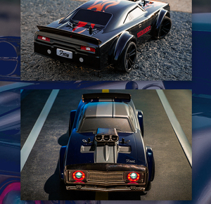 SCY 16303 2.4G 1/14 RTR 4WD Auto Radiocomandata ad Alta Velocità Fuoristrada Drift <span class=keywords><strong>Muscle</strong></span> <span class=keywords><strong>Car</strong></span> con LED e Telecomando - Product Image 5