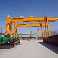 Grue portique industrielle à double poutre de 50 tonnes sur rail avec tambour à câble – Vente directe usine