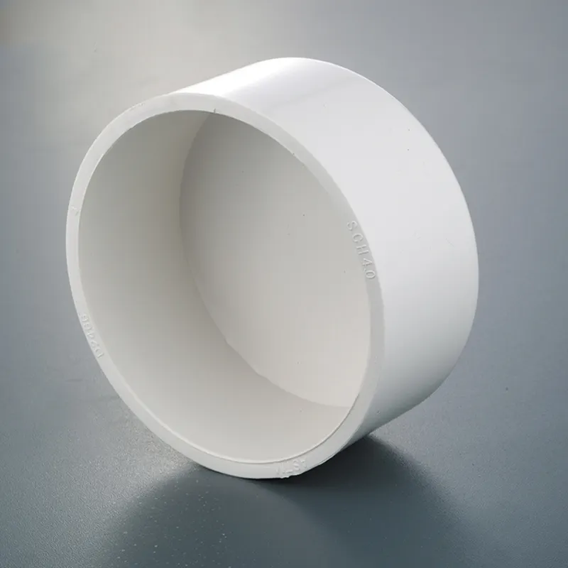 Alta qualidade produto plástico pvc pipe fitting end cap para abastecimento de água e drenagem encanamento